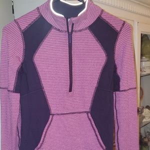 Ivivva Long Sleeve Pull Over Jacket Shirt Pink Purple